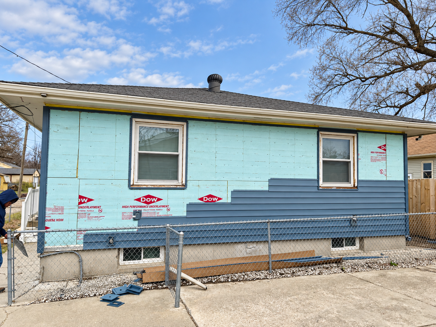 Siding work by Alfa Y Omega Construction in Omaha, Nebraska