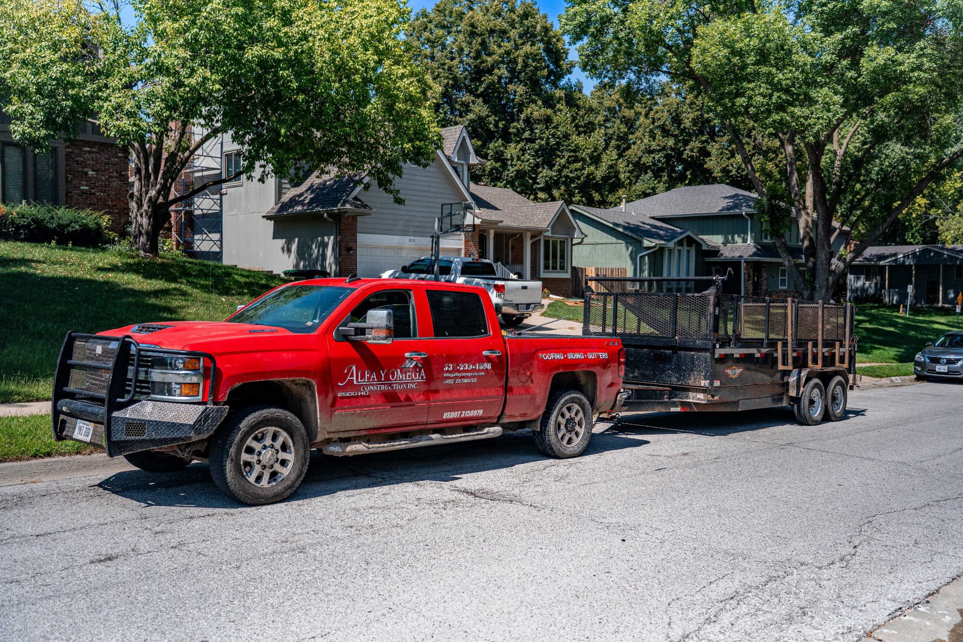 Siding work by Alfa Y Omega Construction in Omaha, Nebraska